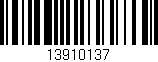 Código de barras (EAN, GTIN, SKU, ISBN): '13910137'