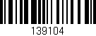 Código de barras (EAN, GTIN, SKU, ISBN): '139104'