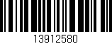 Código de barras (EAN, GTIN, SKU, ISBN): '13912580'