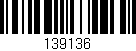 Código de barras (EAN, GTIN, SKU, ISBN): '139136'