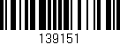 Código de barras (EAN, GTIN, SKU, ISBN): '139151'