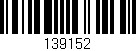 Código de barras (EAN, GTIN, SKU, ISBN): '139152'