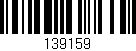 Código de barras (EAN, GTIN, SKU, ISBN): '139159'