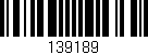 Código de barras (EAN, GTIN, SKU, ISBN): '139189'