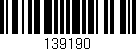 Código de barras (EAN, GTIN, SKU, ISBN): '139190'