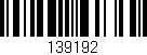 Código de barras (EAN, GTIN, SKU, ISBN): '139192'
