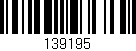 Código de barras (EAN, GTIN, SKU, ISBN): '139195'