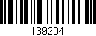Código de barras (EAN, GTIN, SKU, ISBN): '139204'