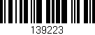 Código de barras (EAN, GTIN, SKU, ISBN): '139223'