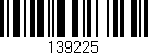 Código de barras (EAN, GTIN, SKU, ISBN): '139225'