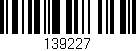 Código de barras (EAN, GTIN, SKU, ISBN): '139227'