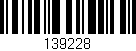 Código de barras (EAN, GTIN, SKU, ISBN): '139228'