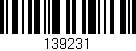 Código de barras (EAN, GTIN, SKU, ISBN): '139231'