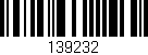 Código de barras (EAN, GTIN, SKU, ISBN): '139232'