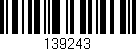Código de barras (EAN, GTIN, SKU, ISBN): '139243'