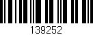 Código de barras (EAN, GTIN, SKU, ISBN): '139252'