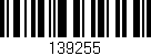 Código de barras (EAN, GTIN, SKU, ISBN): '139255'