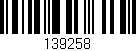 Código de barras (EAN, GTIN, SKU, ISBN): '139258'