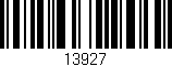 Código de barras (EAN, GTIN, SKU, ISBN): '13927'