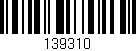 Código de barras (EAN, GTIN, SKU, ISBN): '139310'