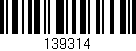 Código de barras (EAN, GTIN, SKU, ISBN): '139314'