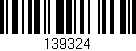 Código de barras (EAN, GTIN, SKU, ISBN): '139324'
