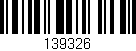 Código de barras (EAN, GTIN, SKU, ISBN): '139326'
