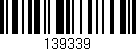 Código de barras (EAN, GTIN, SKU, ISBN): '139339'