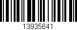 Código de barras (EAN, GTIN, SKU, ISBN): '13935641'