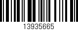 Código de barras (EAN, GTIN, SKU, ISBN): '13935665'