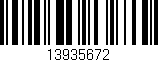 Código de barras (EAN, GTIN, SKU, ISBN): '13935672'
