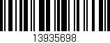 Código de barras (EAN, GTIN, SKU, ISBN): '13935698'