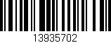 Código de barras (EAN, GTIN, SKU, ISBN): '13935702'