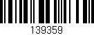 Código de barras (EAN, GTIN, SKU, ISBN): '139359'