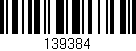 Código de barras (EAN, GTIN, SKU, ISBN): '139384'