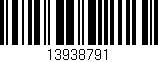 Código de barras (EAN, GTIN, SKU, ISBN): '13938791'