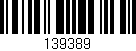 Código de barras (EAN, GTIN, SKU, ISBN): '139389'