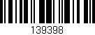 Código de barras (EAN, GTIN, SKU, ISBN): '139398'