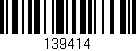 Código de barras (EAN, GTIN, SKU, ISBN): '139414'