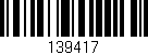 Código de barras (EAN, GTIN, SKU, ISBN): '139417'