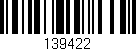 Código de barras (EAN, GTIN, SKU, ISBN): '139422'