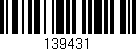 Código de barras (EAN, GTIN, SKU, ISBN): '139431'