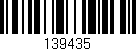 Código de barras (EAN, GTIN, SKU, ISBN): '139435'