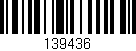 Código de barras (EAN, GTIN, SKU, ISBN): '139436'
