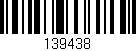Código de barras (EAN, GTIN, SKU, ISBN): '139438'