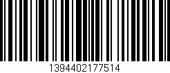 Código de barras (EAN, GTIN, SKU, ISBN): '1394402177514'