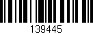 Código de barras (EAN, GTIN, SKU, ISBN): '139445'