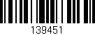 Código de barras (EAN, GTIN, SKU, ISBN): '139451'