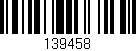 Código de barras (EAN, GTIN, SKU, ISBN): '139458'