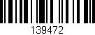 Código de barras (EAN, GTIN, SKU, ISBN): '139472'